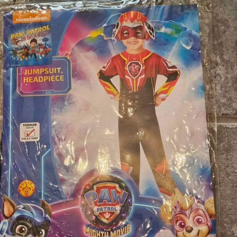 Nickelodeon Paw Patrol Marshall Halloween Costume Toddler Size 4T - 5T